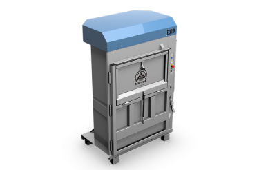 Electric cardboard and plastic baler E319