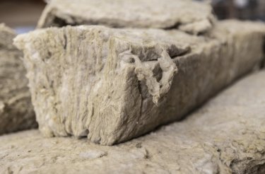 close up of insulation material