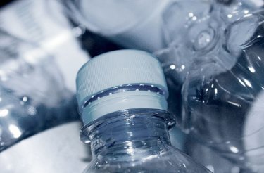 close up of a PET bottle neck