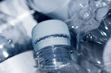 pet plastic bottle close up