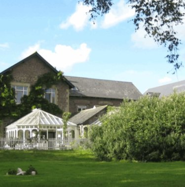 Glaslyn Court Nursing Home seen from the garden