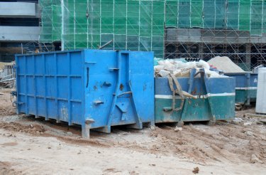 building-site-containers-with-construction-waste
