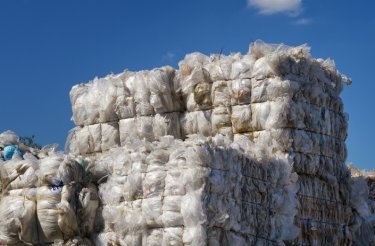 soft plastic in bales